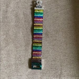 Bedazzled Heart clasp bracelet